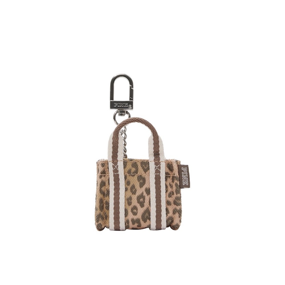 Cute cheetah 🐆 🐾 purse mini Victoria’s Secret keychain accessory small 🖤🤎